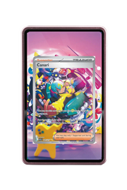 Pokémon TCG Canari - 291/217 Ascended Heroes #291/217 Magnetic Card Holder Pink frame with matching extended artwork