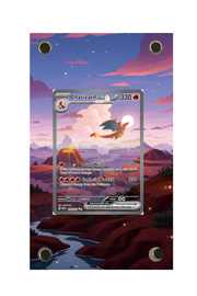 Charizard ex 151 #199/165 Display Frame with matching extended artwork