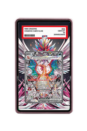 Pokémon TCG Charizard ex Obsidian Flames #223/197 PSA Grade Case Pink frame with matching extended artwork