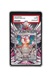 Pokémon TCG Charizard ex Obsidian Flames #223/197 PSA Grade Case Silver frame with matching extended artwork