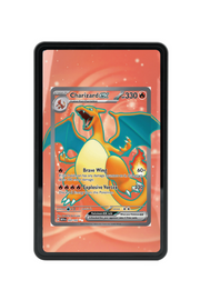 Pokémon TCG Charizard ex Scarlet & Violet - Scarlet & Violet 151 #183/165 Magnetic Card Holder Black frame with matching extended artwork