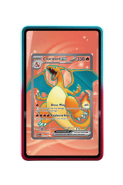 Pokémon TCG Charizard ex Scarlet & Violet - Scarlet & Violet 151 #183/165 Magnetic Card Holder R & B frame with matching extended artwork