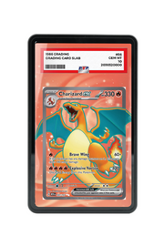 Pokémon TCG Charizard ex Scarlet & Violet - Scarlet & Violet 151 #183/165 PSA Grade Case Black frame with matching extended artwork