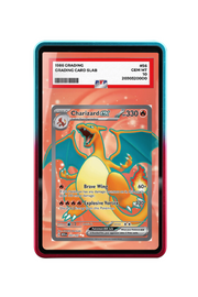 Pokémon TCG Charizard ex Scarlet & Violet - Scarlet & Violet 151 #183/165 PSA Grade Case R & B frame with matching extended artwork
