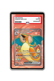 Pokémon TCG Charizard ex Scarlet & Violet - Scarlet & Violet 151 #183/165 PSA Grade Case Silver frame with matching extended artwork