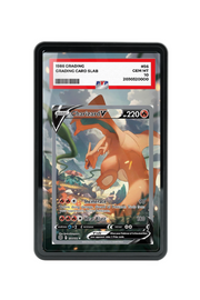 Pokémon TCG Charizard V (Alternate Full Art) Sword & Shield - Brilliant Stars #154/172 PSA Grade Case Black frame with matching extended artwork