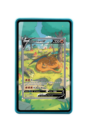 Pokémon TCG Charizard V Sword & Shield - Sword & Shield Promo Cards #SWSH260 Magnetic Card Holder Blue frame with matching extended artwork