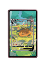 Pokémon TCG Charizard V Sword & Shield - Sword & Shield Promo Cards #SWSH260 Magnetic Card Holder Pink frame with matching extended artwork