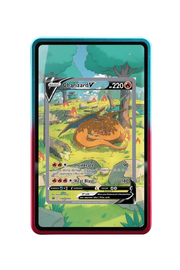 Pokémon TCG Charizard V Sword & Shield - Sword & Shield Promo Cards #SWSH260 Magnetic Card Holder R & B frame with matching extended artwork