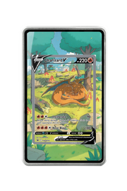 Pokémon TCG Charizard V Sword & Shield - Sword & Shield Promo Cards #SWSH260 Magnetic Card Holder Silver frame with matching extended artwork