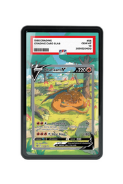 Pokémon TCG Charizard V Sword & Shield - Sword & Shield Promo Cards #SWSH260 PSA Grade Case Black frame with matching extended artwork