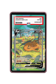 Pokémon TCG Charizard V Sword & Shield - Sword & Shield Promo Cards #SWSH260 PSA Grade Case Pink frame with matching extended artwork