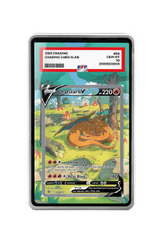 Pokémon TCG Charizard V Sword & Shield - Sword & Shield Promo Cards #SWSH260 PSA Grade Case Silver frame with matching extended artwork