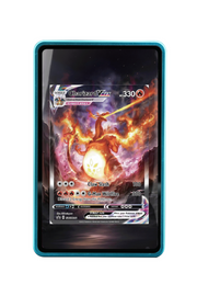 Pokémon TCG Charizard VMAX Sword & Shield - Sword & Shield Promo Cards #SWSH261 Magnetic Card Holder Blue frame with matching extended artwork
