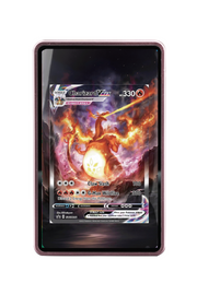 Pokémon TCG Charizard VMAX Sword & Shield - Sword & Shield Promo Cards #SWSH261 Magnetic Card Holder Pink frame with matching extended artwork