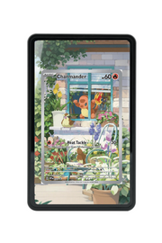 Pokémon TCG Charmander Scarlet & Violet - Scarlet & Violet Promo Cards #44 Magnetic Card Holder Black frame with matching extended artwork