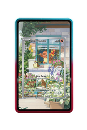 Pokémon TCG Charmander Scarlet & Violet - Scarlet & Violet Promo Cards #44 Magnetic Card Holder R & B frame with matching extended artwork