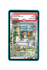 Pokémon TCG Charmander Scarlet & Violet - Scarlet & Violet Promo Cards #44 PSA Grade Case Blue frame with matching extended artwork