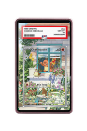 Pokémon TCG Charmander Scarlet & Violet - Scarlet & Violet Promo Cards #44 PSA Grade Case Pink frame with matching extended artwork