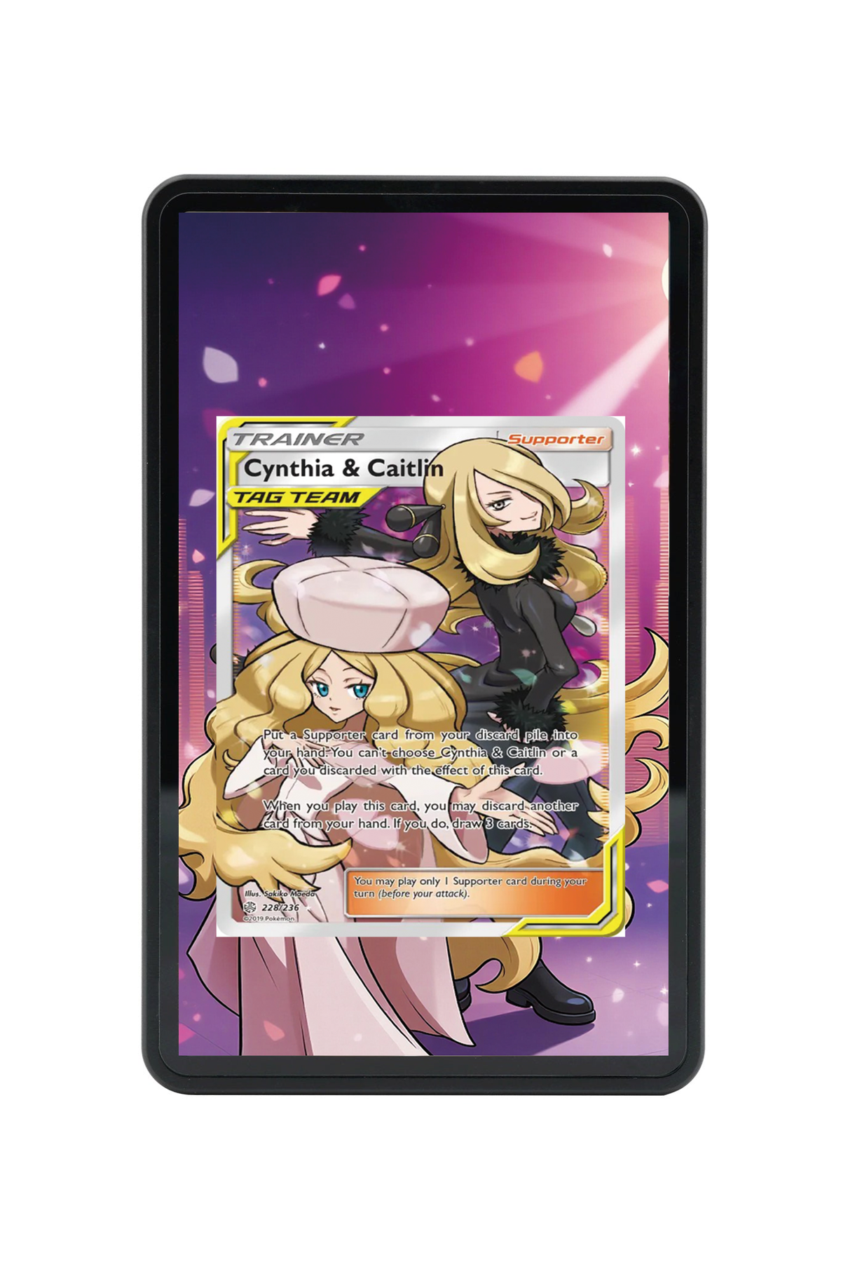 Cynthia & Caitlin Cosmic Eclipse #228/236 Magnetic Card Holder with matching extended artwork