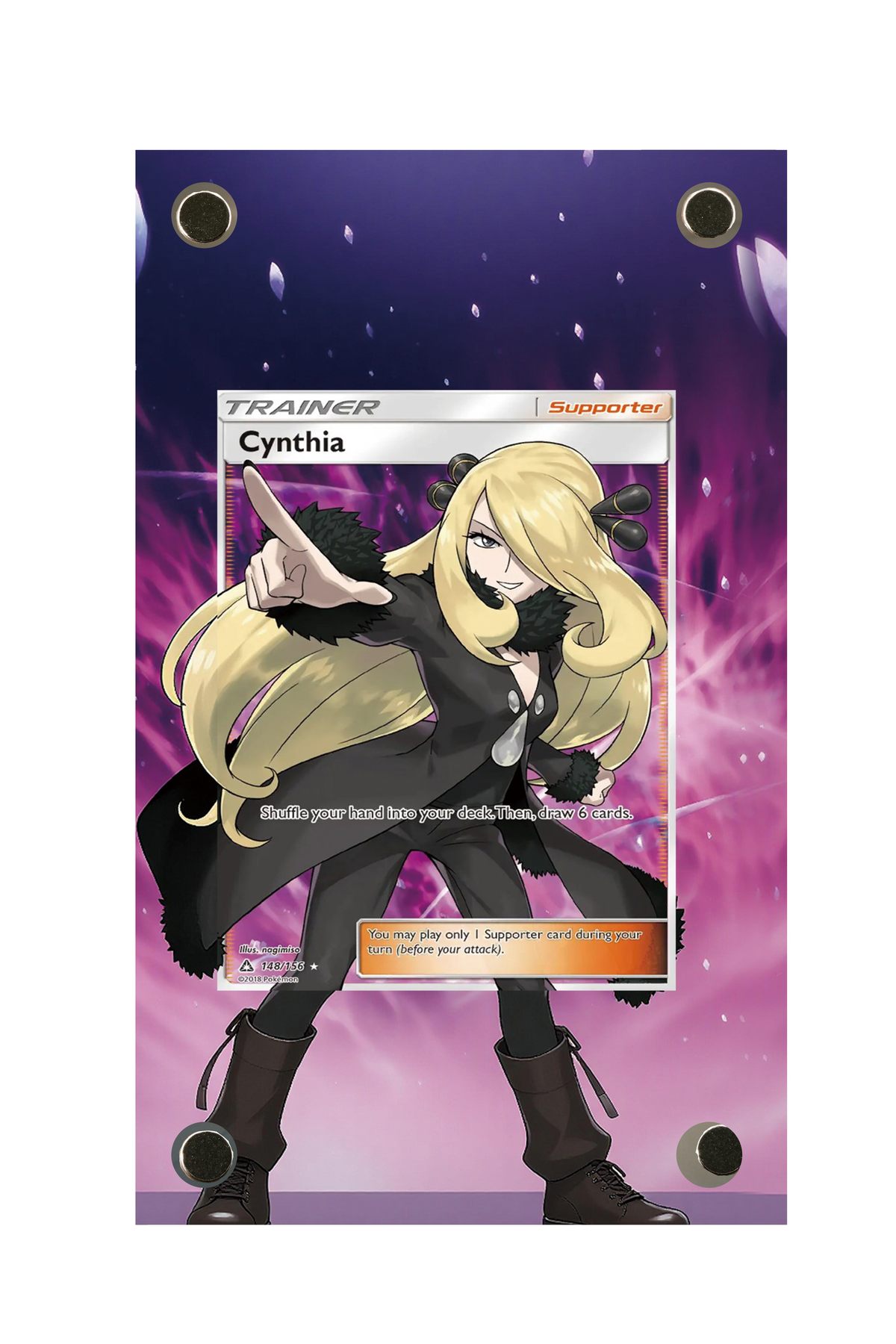 Cynthia Ultra Prism #148/156 Display Frame with matching extended artwork