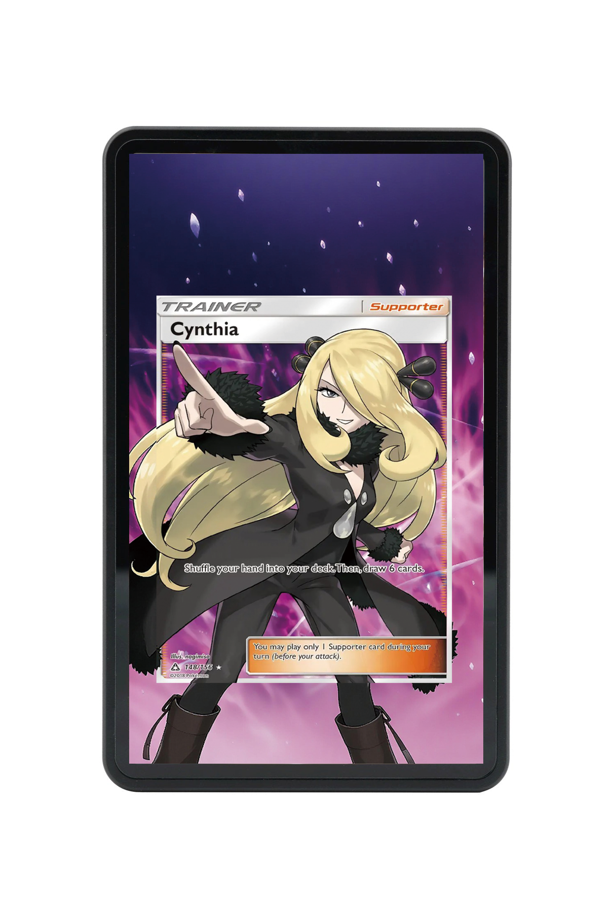 Cynthia Ultra Prism #148/156 Magnetic Card Holder with matching extended artwork