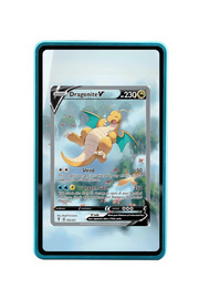 Pokémon TCG Dragonite V (Alternate Full Art) Sword & Shield - Evolving Skies #192/203 Magnetic Card Holder Blue frame with matching extended artwork