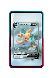 Pokémon TCG Dragonite V (Alternate Full Art) Sword & Shield - Evolving Skies #192/203 Magnetic Card Holder R & B frame with matching extended artwork