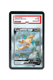 Pokémon TCG Dragonite V (Alternate Full Art) Sword & Shield - Evolving Skies #192/203 PSA Grade Case Black frame with matching extended artwork