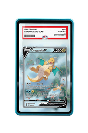 Pokémon TCG Dragonite V (Alternate Full Art) Sword & Shield - Evolving Skies #192/203 PSA Grade Case Blue frame with matching extended artwork