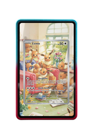 Pokémon TCG Eevee Scarlet & Violet - Twilight Masquerade #188/167 Magnetic Card Holder R & B frame with matching extended artwork