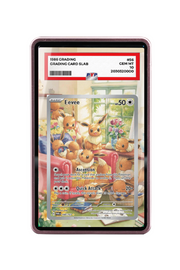 Pokémon TCG Eevee Scarlet & Violet - Twilight Masquerade #188/167 PSA Grade Case Pink frame with matching extended artwork