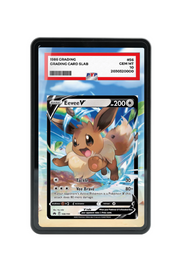 Pokémon TCG Eevee V Sword & Shield - Crown Zenith #108/159 PSA Grade Case Black frame with matching extended artwork