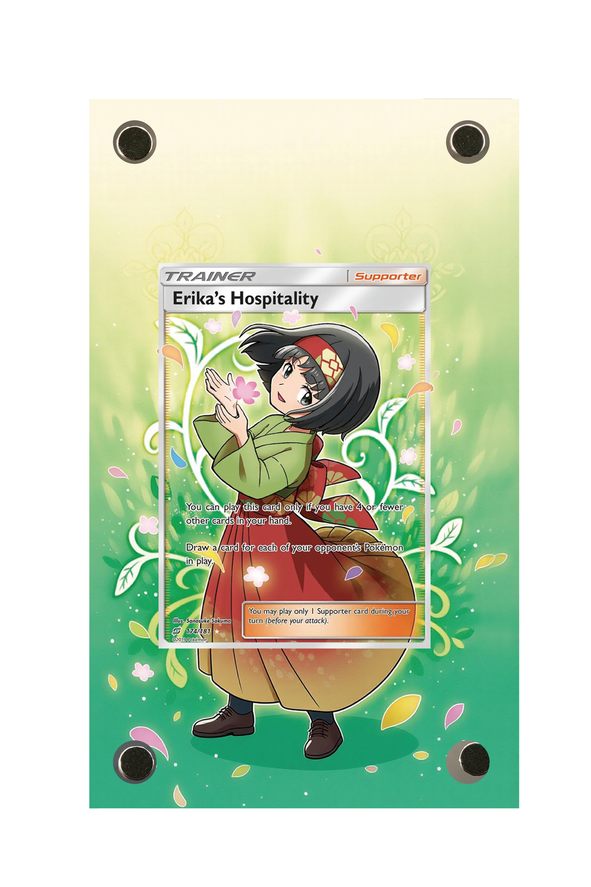 Erika's Hospitality Team Up #174/181 Display Frame with matching extended artwork