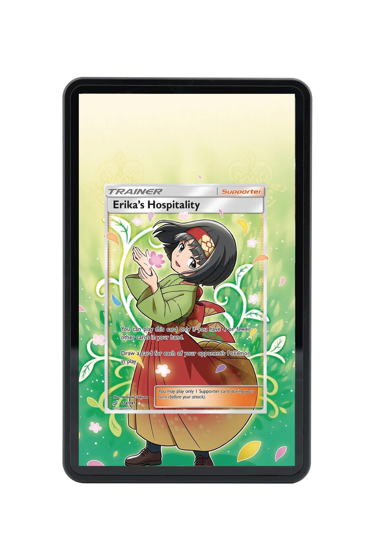 Erika's Hospitality Team Up #174/181 Magnetic Card Holder with matching extended artwork