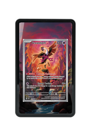 Pokémon TCG Fezandipiti Scarlet & Violet - Shrouded Fable #073/064 Magnetic Card Holder Black frame with matching extended artwork