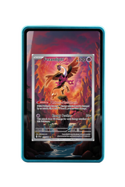 Pokémon TCG Fezandipiti Scarlet & Violet - Shrouded Fable #073/064 Magnetic Card Holder Blue frame with matching extended artwork
