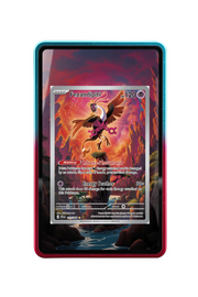 Pokémon TCG Fezandipiti Scarlet & Violet - Shrouded Fable #073/064 Magnetic Card Holder R & B frame with matching extended artwork