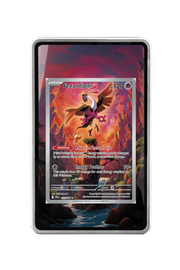 Pokémon TCG Fezandipiti Scarlet & Violet - Shrouded Fable #073/064 Magnetic Card Holder Silver frame with matching extended artwork