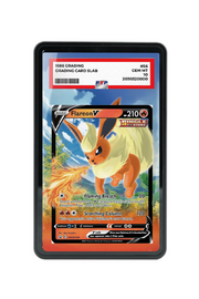 Pokémon TCG Flareon V Sword & Shield - Sword & Shield Promo Cards #SWSH149 PSA Grade Case Black frame with matching extended artwork