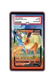 Pokémon TCG Flareon V Sword & Shield - Sword & Shield Promo Cards #SWSH149 PSA Grade Case Pink frame with matching extended artwork
