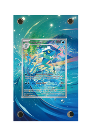 Frogadier Chaos Rising #089/086 Display Frame with matching extended artwork