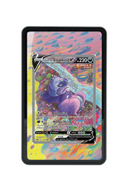 Pokémon TCG Galarian Slowking V (Alternate Full Art) Sword & Shield - Chilling Reign #179/198 Magnetic Card Holder Black frame with matching extended artwork