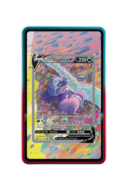 Pokémon TCG Galarian Slowking V (Alternate Full Art) Sword & Shield - Chilling Reign #179/198 Magnetic Card Holder R & B frame with matching extended artwork