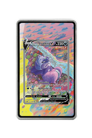 Pokémon TCG Galarian Slowking V (Alternate Full Art) Sword & Shield - Chilling Reign #179/198 Magnetic Card Holder Silver frame with matching extended artwork