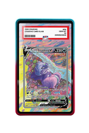 Pokémon TCG Galarian Slowking V (Alternate Full Art) Sword & Shield - Chilling Reign #179/198 PSA Grade Case R & B frame with matching extended artwork