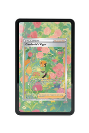 Pokémon TCG Gardenia's Vigor Sword & Shield - Crown Zenith: Galarian Gallery #GG61/GG70 Magnetic Card Holder Black frame with matching extended artwork