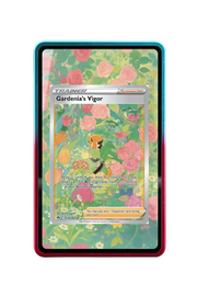 Pokémon TCG Gardenia's Vigor Sword & Shield - Crown Zenith: Galarian Gallery #GG61/GG70 Magnetic Card Holder R & B frame with matching extended artwork