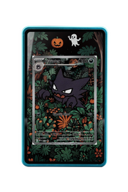 Pokémon TCG Haunter Mega Evolution - Mega Evolution Promo #27 Magnetic Card Holder Blue frame with matching extended artwork