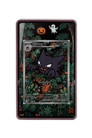 Pokémon TCG Haunter Mega Evolution - Mega Evolution Promo #27 Magnetic Card Holder Pink frame with matching extended artwork